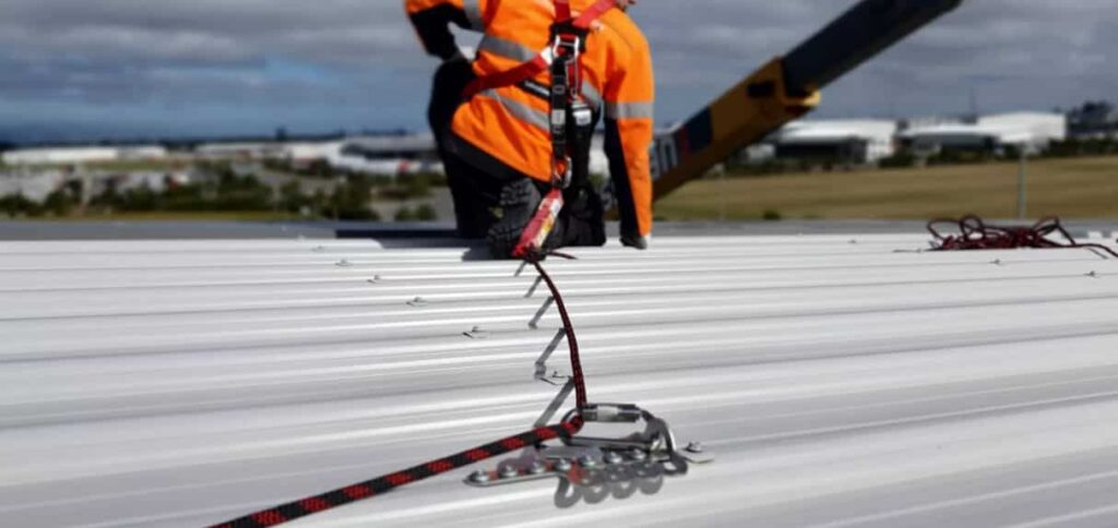 roof fall protection anchors