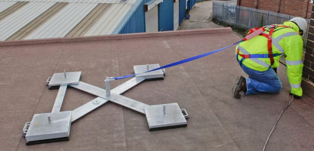 roof fall protection anchor