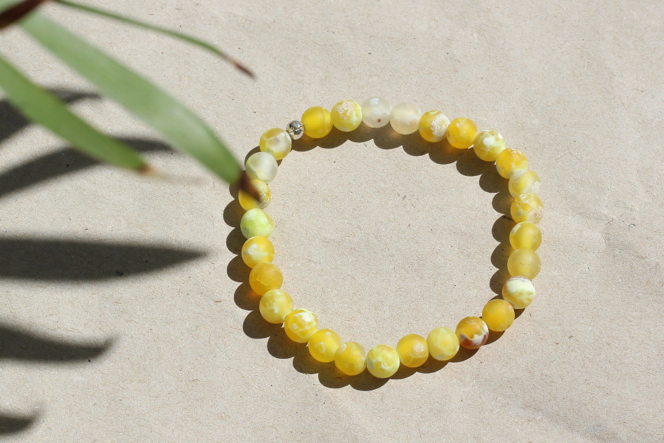 golden agate bracelet